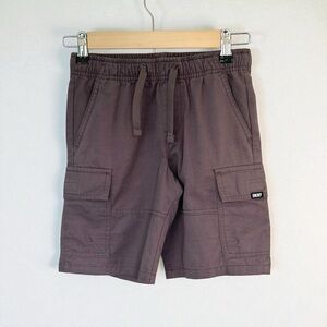 DKNY Big Boys Cargo Shorts Gray Cotton Clothes Drawstring NWOT Kids Small Size 8